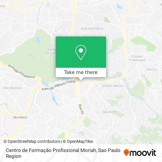 Centro de Formação Profissional Moriah map