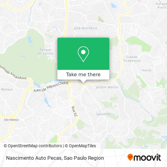 Mapa Nascimento Auto Pecas