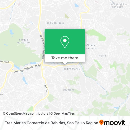 Tres Marias Comercio de Bebidas map