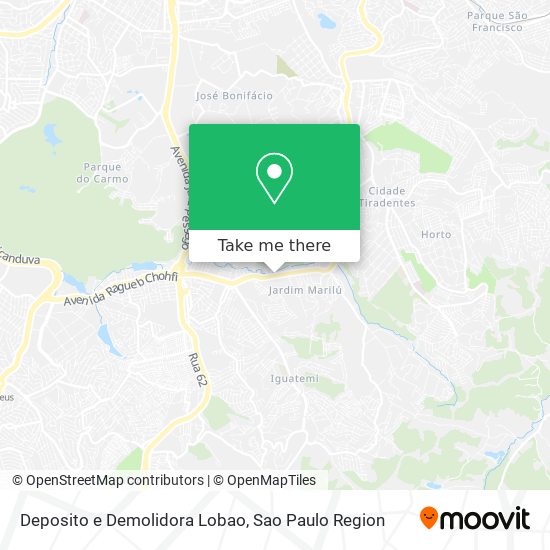 Deposito e Demolidora Lobao map