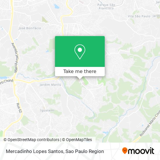 Mercadinho Lopes Santos map