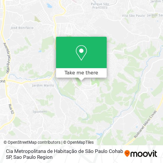 Cia Metropolitana de Habitação de São Paulo Cohab SP map