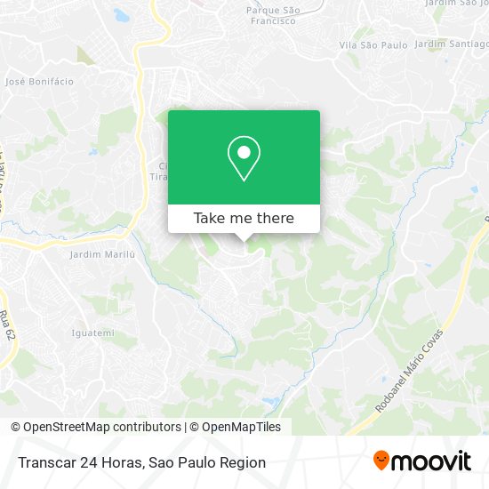 Transcar 24 Horas map