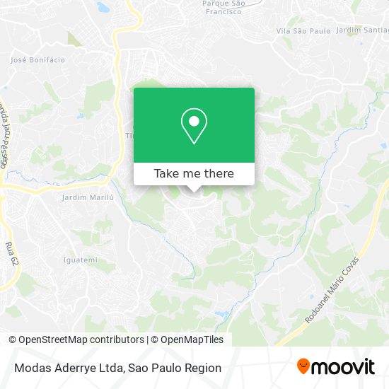 Modas Aderrye Ltda map