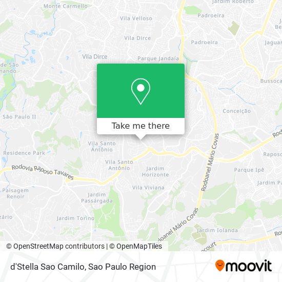 Mapa d'Stella Sao Camilo