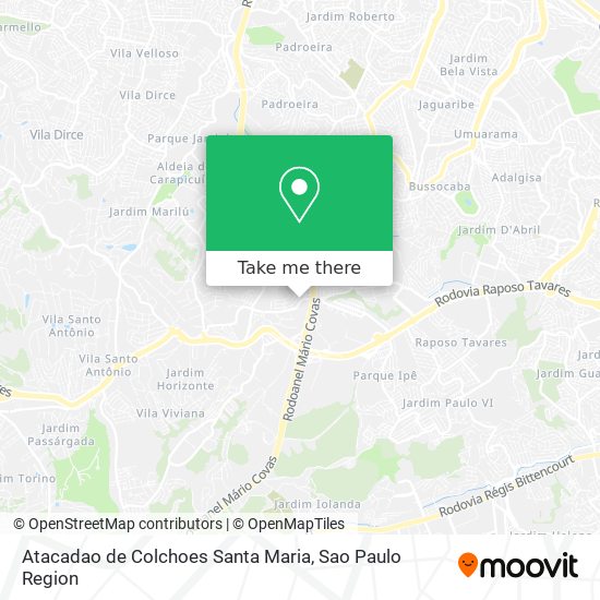 Mapa Atacadao de Colchoes Santa Maria
