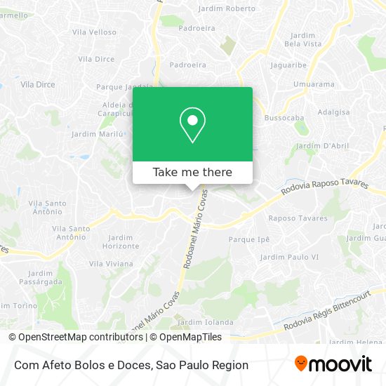 Com Afeto Bolos e Doces map