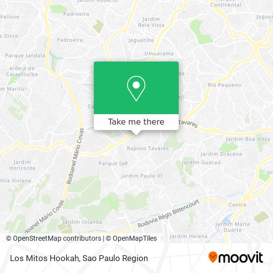 Los Mitos Hookah map