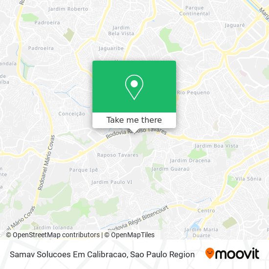 Mapa Samav Solucoes Em Calibracao