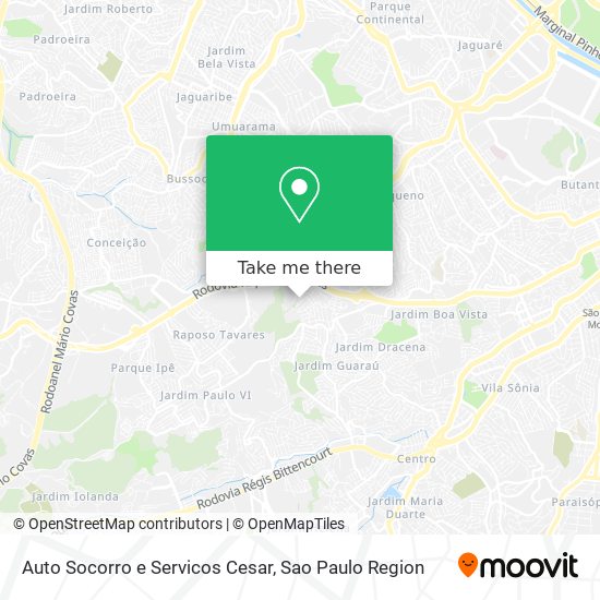 Auto Socorro e Servicos Cesar map