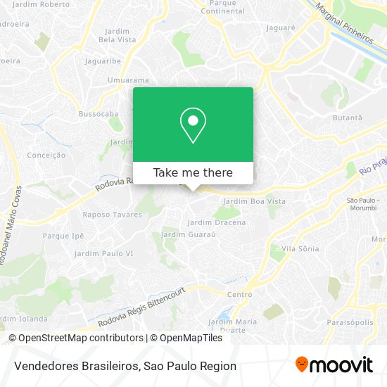 Vendedores Brasileiros map