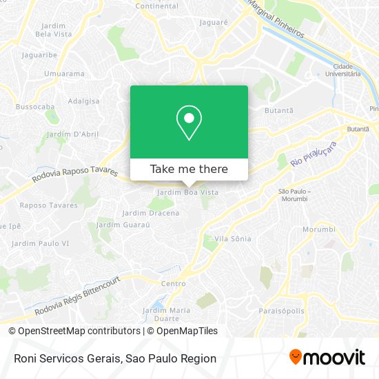 Mapa Roni Servicos Gerais