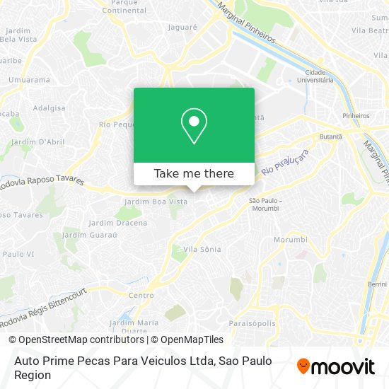 Auto Prime Pecas Para Veiculos Ltda map