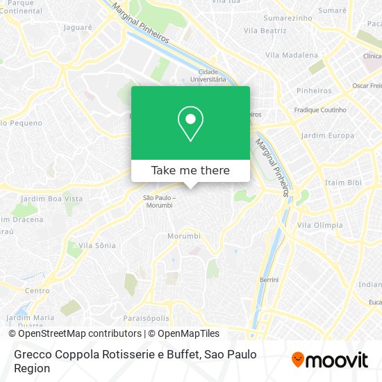 Grecco Coppola Rotisserie e Buffet map