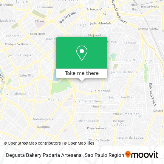 Mapa Degusta Bakery Padaria Artesanal