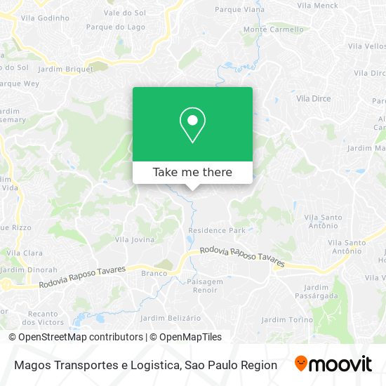 Magos Transportes e Logistica map