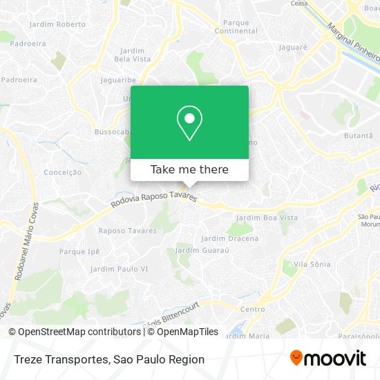 Treze Transportes map