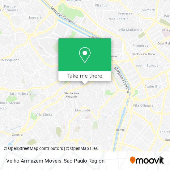 Velho Armazem Moveis map