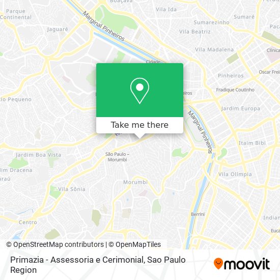 Primazia - Assessoria e Cerimonial map