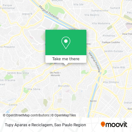 Mapa Tupy Aparas e Reciclagem