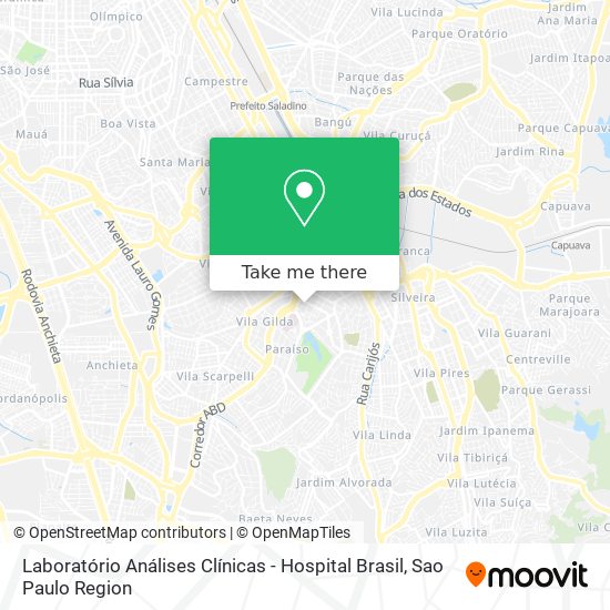 Laboratório Análises Clínicas - Hospital Brasil map