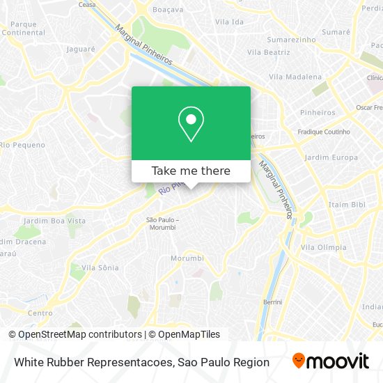 Mapa White Rubber Representacoes