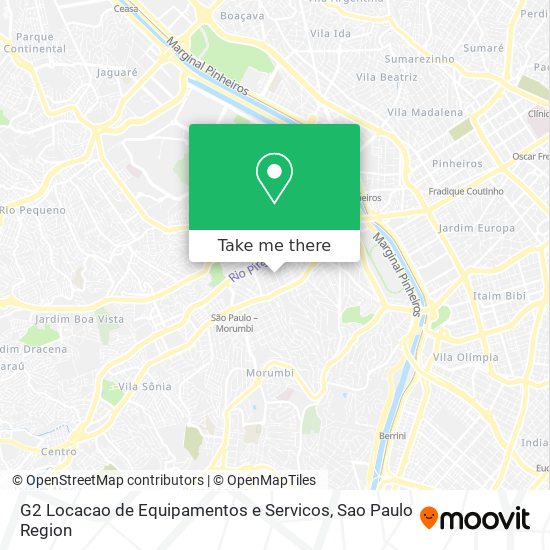 Mapa G2 Locacao de Equipamentos e Servicos