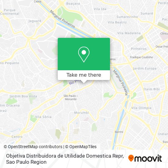 Objetiva Distribuidora de Utilidade Domestica Repr map