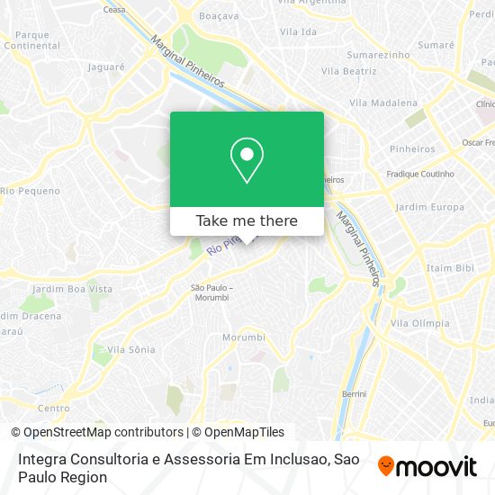 Mapa Integra Consultoria e Assessoria Em Inclusao