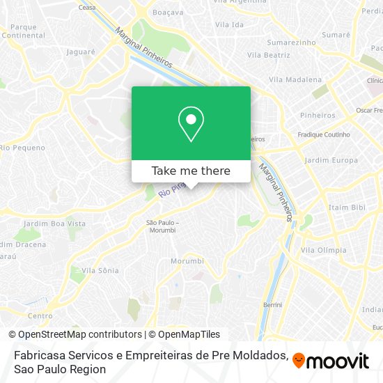 Mapa Fabricasa Servicos e Empreiteiras de Pre Moldados