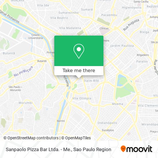 Sanpaolo Pizza Bar Ltda. - Me. map