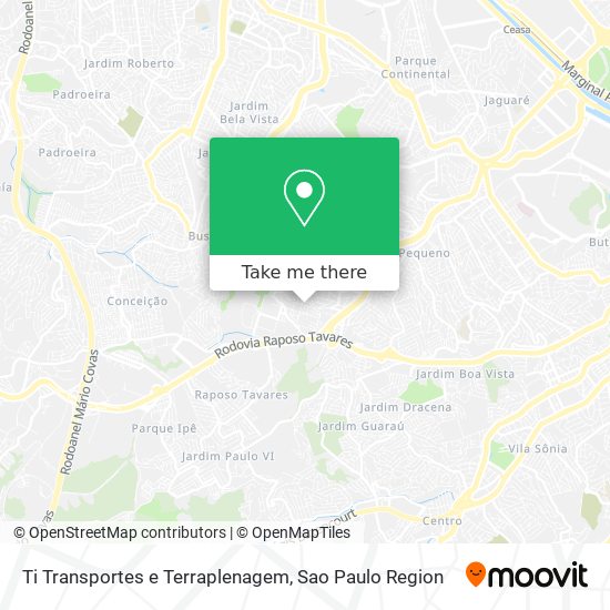 Mapa Ti Transportes e Terraplenagem