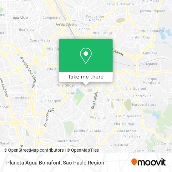 Planeta Água Bonafont map