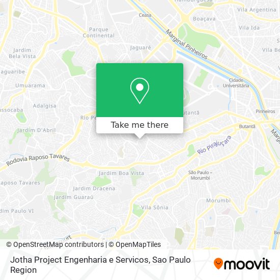 Mapa Jotha Project Engenharia e Servicos