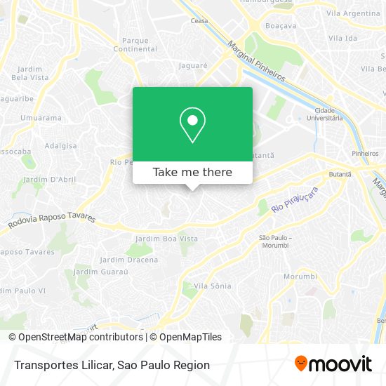 Transportes Lilicar map