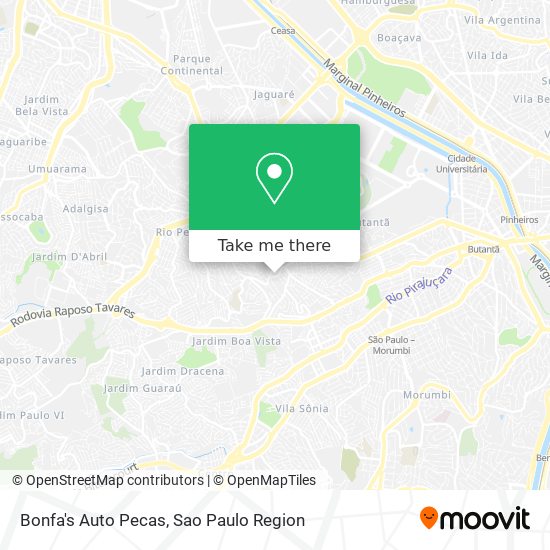 Mapa Bonfa's Auto Pecas