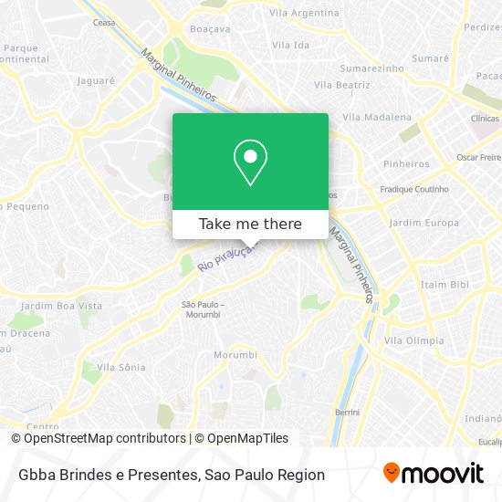 Gbba Brindes e Presentes map