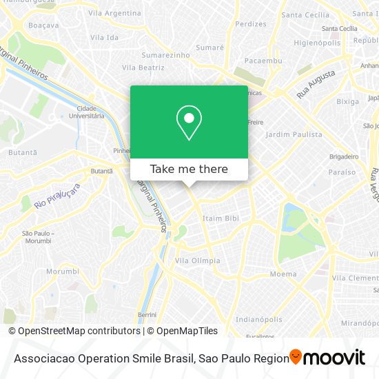 Mapa Associacao Operation Smile Brasil