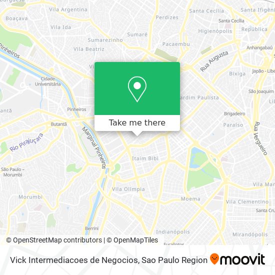 Vick Intermediacoes de Negocios map