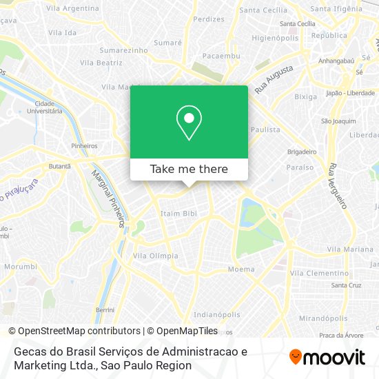 Gecas do Brasil Serviços de Administracao e Marketing Ltda. map