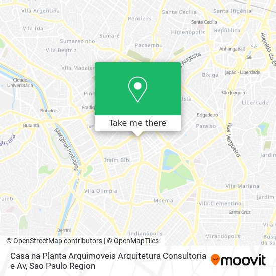 Casa na Planta Arquimoveis Arquitetura Consultoria e Av map