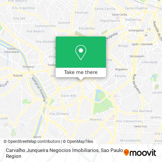Mapa Carvalho Junqueira Negocios Imobiliarios