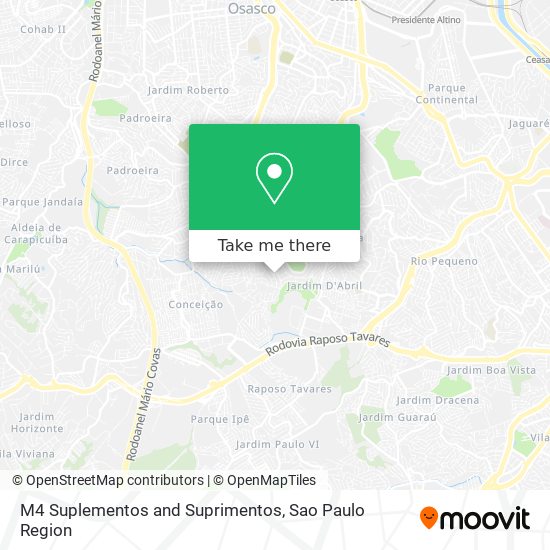 M4 Suplementos and Suprimentos map