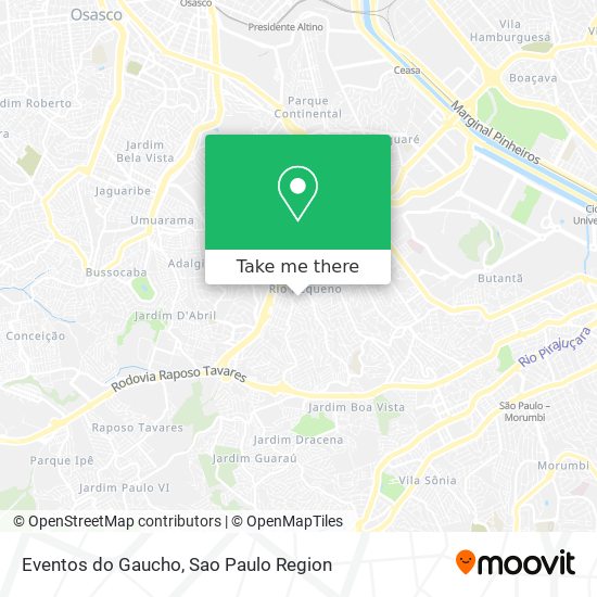 Eventos do Gaucho map