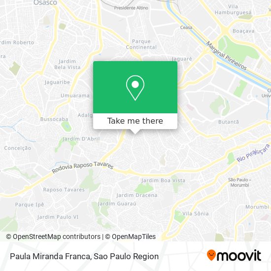 Paula Miranda Franca map