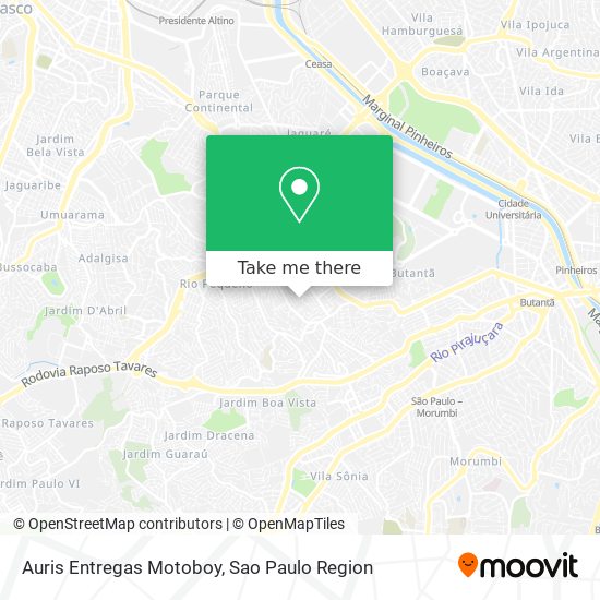 Auris Entregas Motoboy map