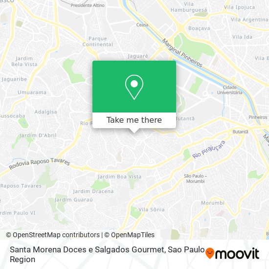 Santa Morena Doces e Salgados Gourmet map