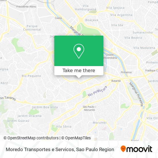 Mapa Moredo Transportes e Servicos