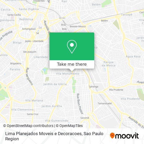 Mapa Lima Planejados Moveis e Decoracoes