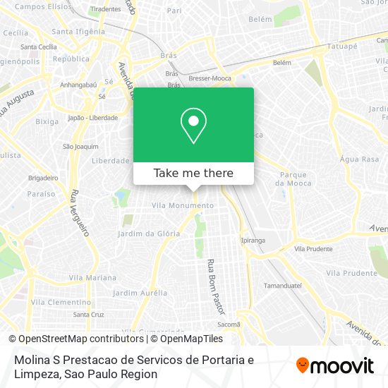 Molina S Prestacao de Servicos de Portaria e Limpeza map